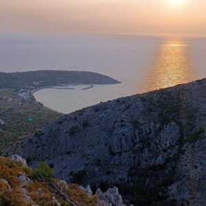Chios: Private Sunset Walking Tour at Lithi Beach